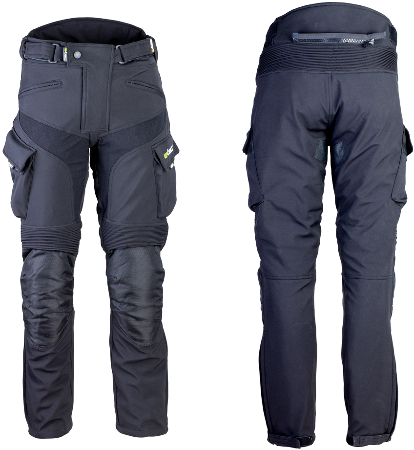 Pánské softshellové moto kalhoty W-TEC Erkalis (Velikost: 5XL, Barva: černá)