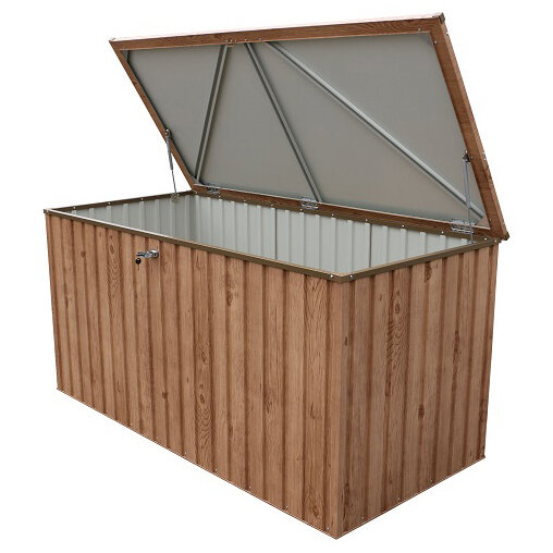 Zahradní úložný box 195 x 91 x 94 cm, 1450 l - dekor dub DURAMAX 71245