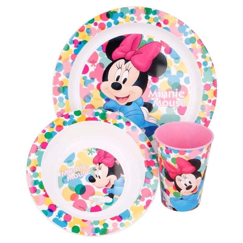 3 - DÍLNÝ PLASTOVÝ SET MINNIE (Forkids - velikost: uni)