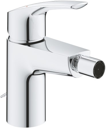 GROHE EUROSMART bidetová baterie 115mm, DN15, stojánková, páková, velikost S, s řetízkem na zátku, chrom