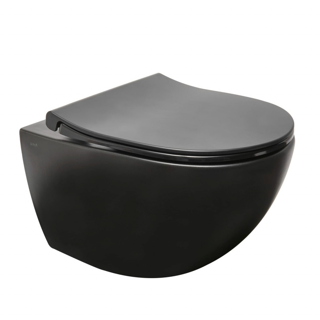 WC závěsné VitrA Sento SmoothFlush včetně sedátka, zadní odpad 7848-083-6147