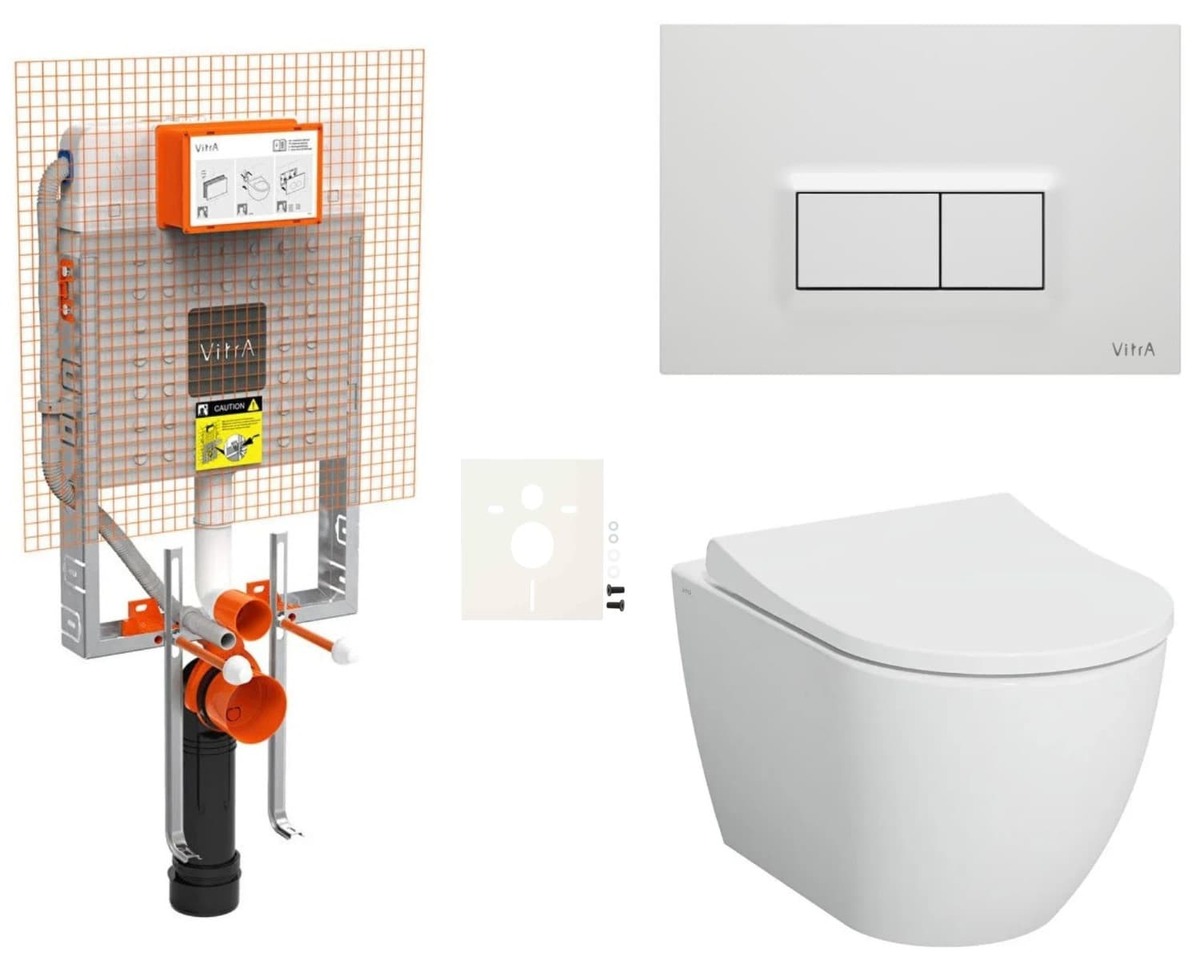 Cenově zvýhodněný závěsný WC set VitrA k zazdění + WC VitrA Nuo SIKOVIZNUO600