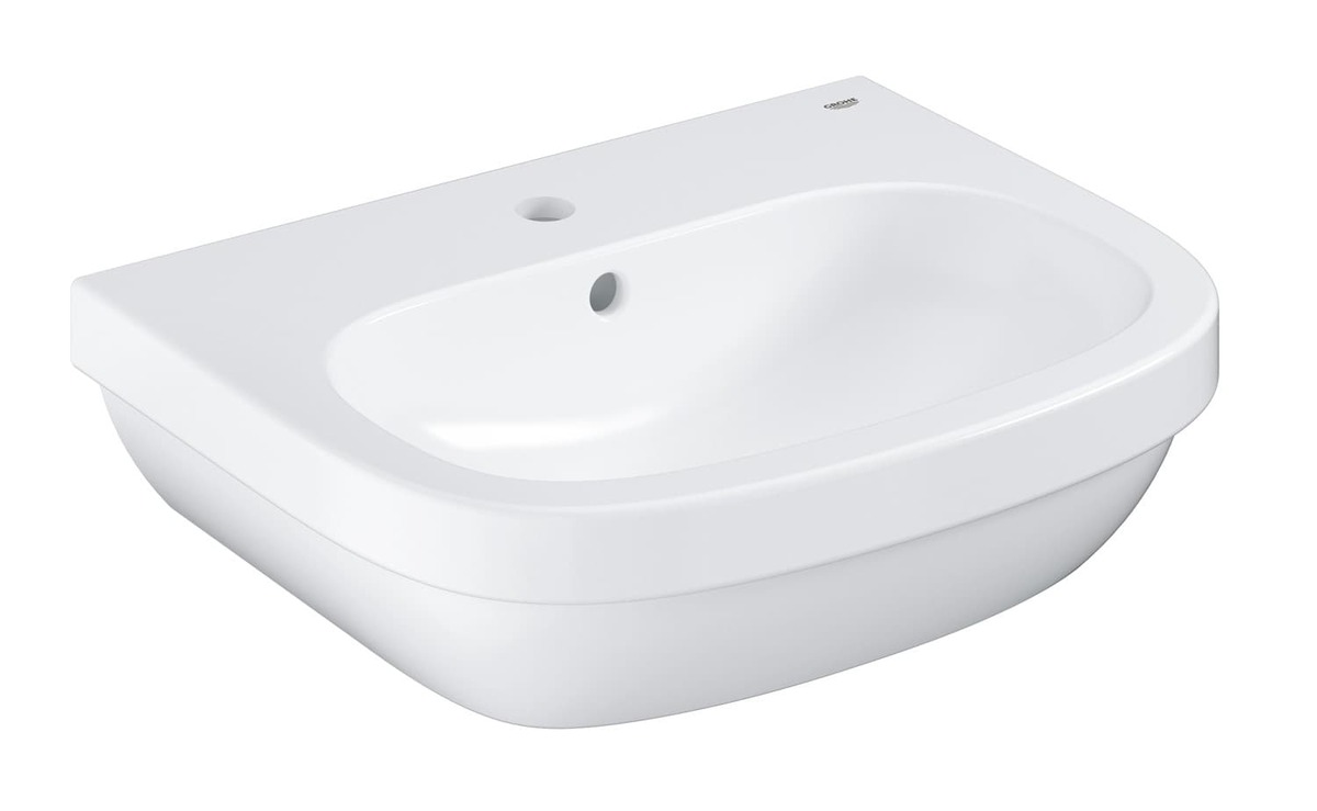 Umyvadlo Grohe Euro Ceramic 55x45 cm alpská bílá otvor pro baterii uprostřed 39336000