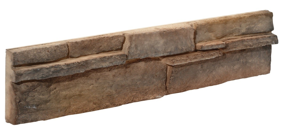 Obklad Stones Bedrock brown 11,7x55 cm reliéfní BEDROCKBR