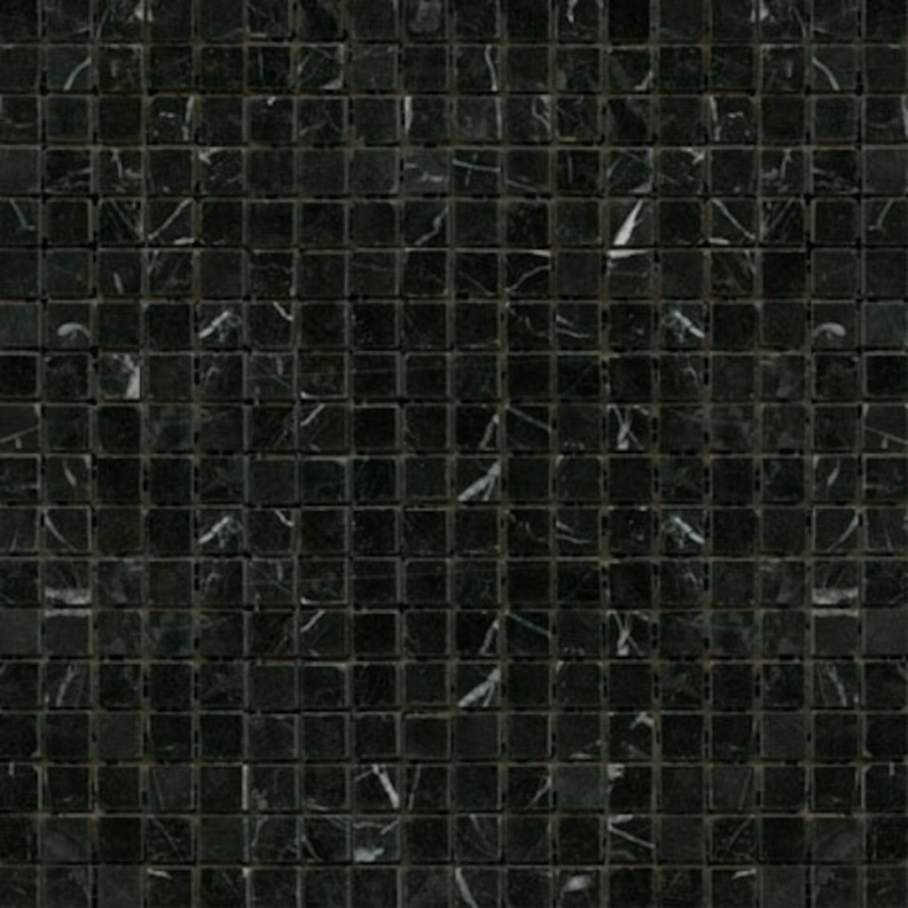 Kamenná mozaika Premium Mosaic Stone černá 30x30 cm leštěná STMOS15BKP