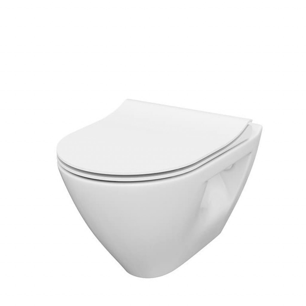 Wc s prkénkem softclose závěsné Cersanit Mille zadní odpad S701-454