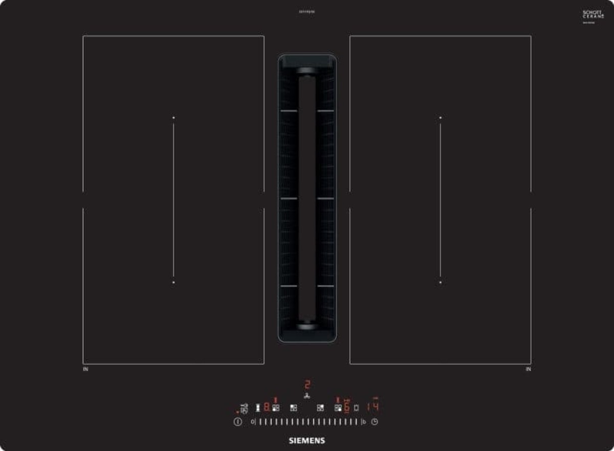 Siemens iQ500, indukční varná deska s odsáváním, 70 cm ED711FQ15E