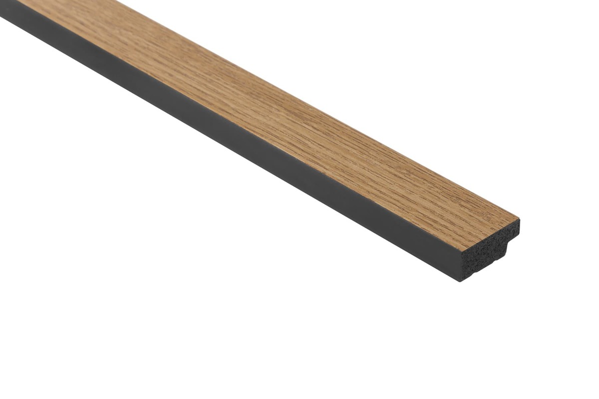 Obkladová lamela levé ukončení Fineza Slat Medium Classic oak 270x3,6 cm SLAT02COL