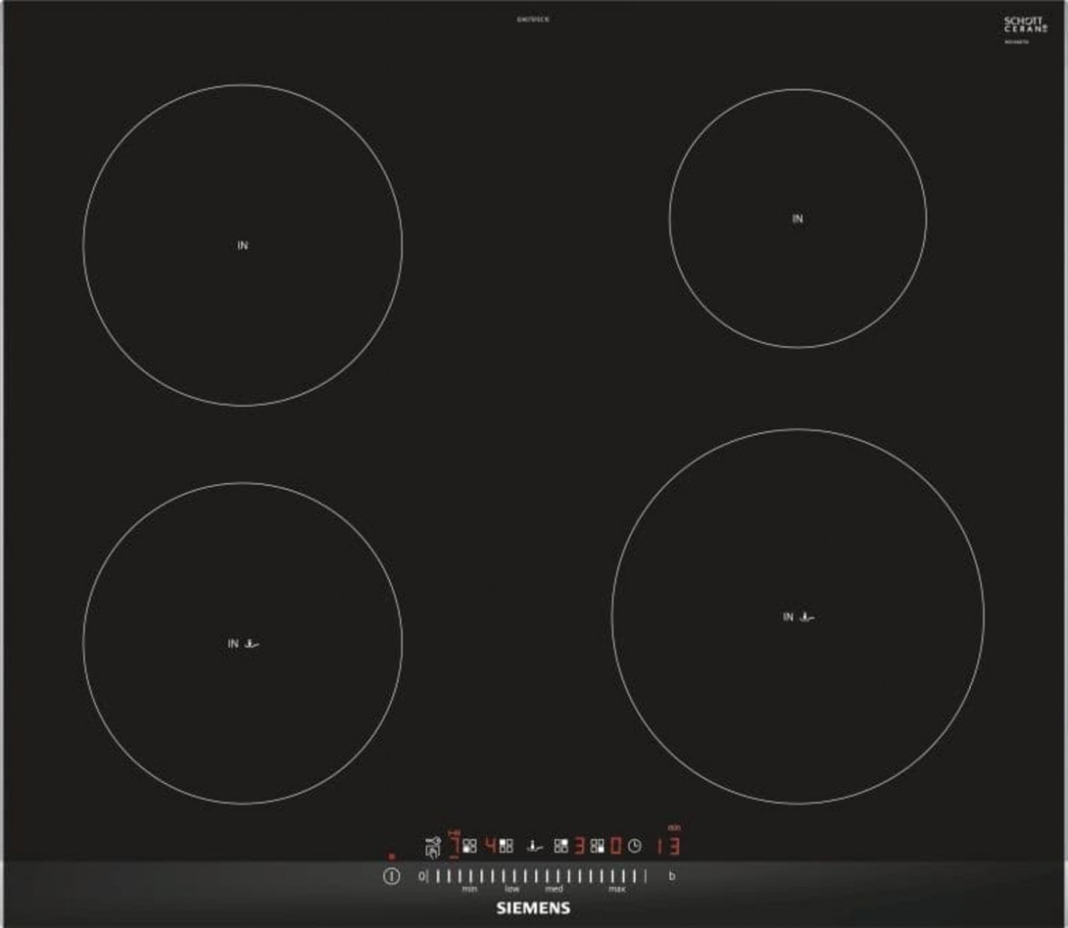 Siemens iQ100, indukční varná deska, 60 cm, černá EH675FEC1E