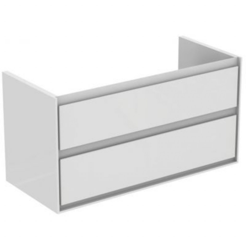 Koupelnová skříňka pod umyvadlo Ideal Standard Connect Air 100x44x51,7 cm bílá lesk/bílá mat E0821B2