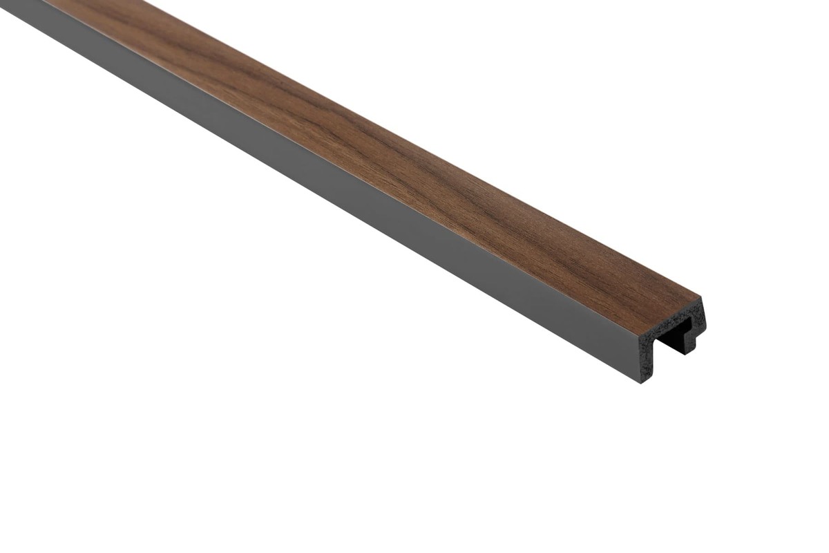 Obkladová lamela levé ukončení Fineza Slat Large Dark oak 270x3,6 cm SLAT03DOL