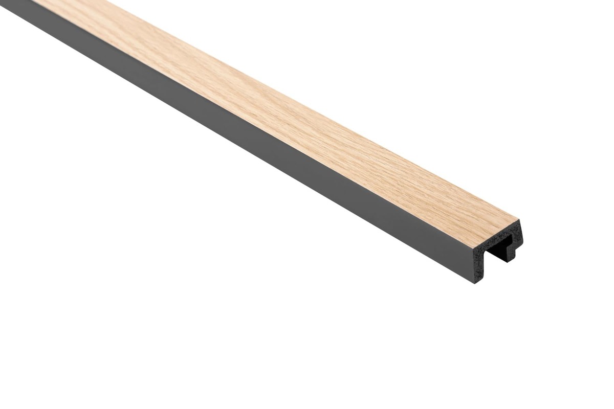 Obkladová lamela levé ukončení Fineza Slat Large Light oak 270x3,6 cm SLAT03LOL