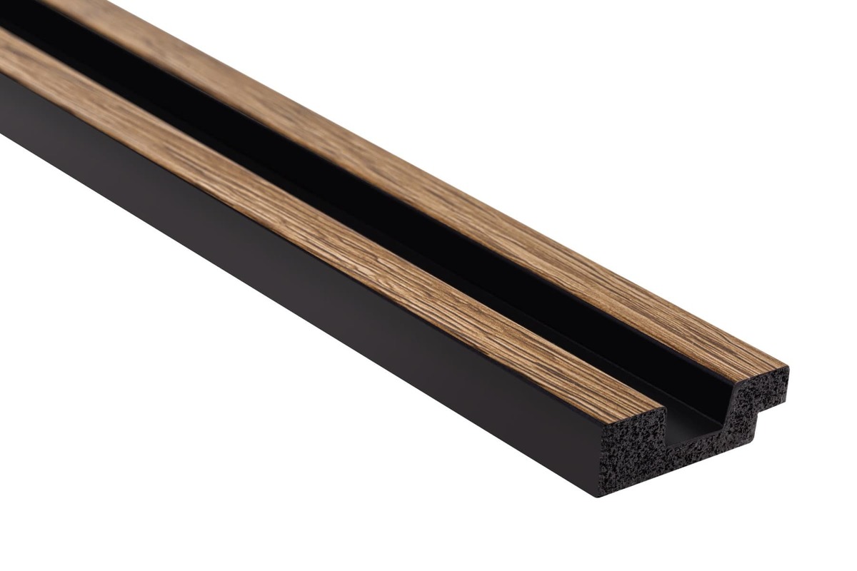 Obkladová lamela levé ukončení Fineza Slat Small Classic oak 270x3,6 cm SLAT01COL