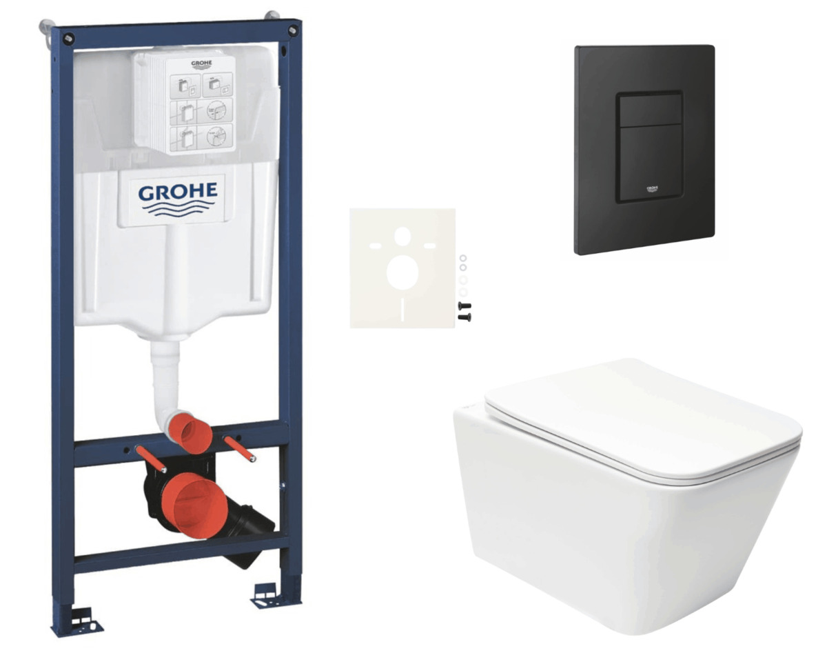 Závěsný wc set do lehkých stěn / předstěnová montáž Swiss Aqua Technologies Infinitio SIKOGRSIN12EKF0