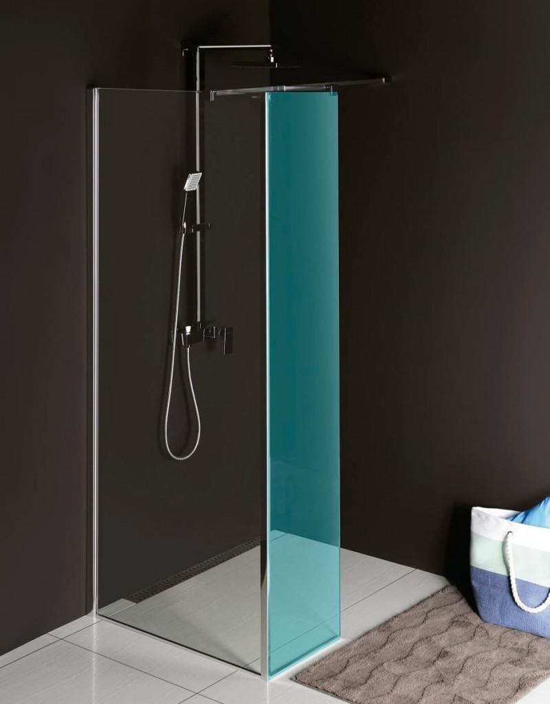 Polysan MODULAR SHOWER stěna k instalaci na zeď, pro připojení pevného panelu, 800 mm,MS2A-80