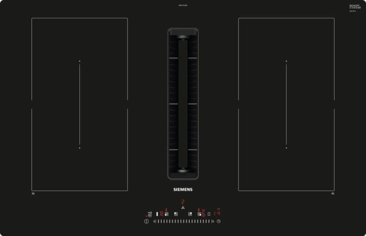 Siemens iQ500, indukční varná deska s odsáváním, 80 cm, ED811FQ15E